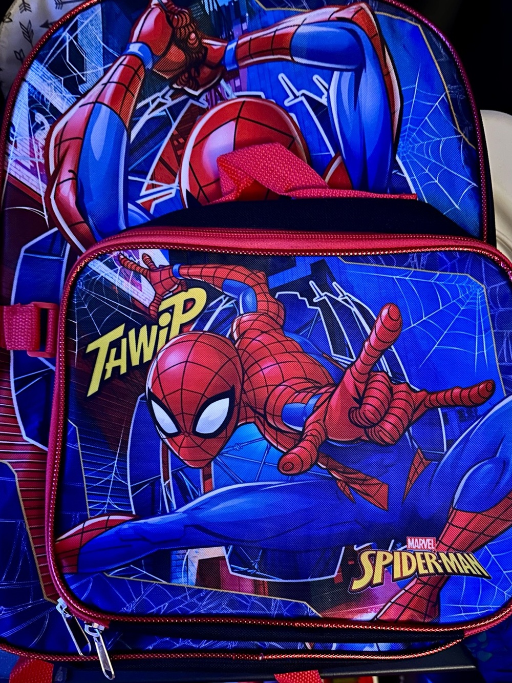 Marvel Spider-Man Kids Backpack - Red & Blue